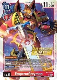 EmperorGreymon (2023 Regionals Finalist) - Across Time - Digimon Card Game card