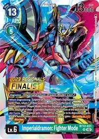Imperialdramon: Fighter Mode (2023 Regionals Finalist) - Across Time - Digimon Card Game card