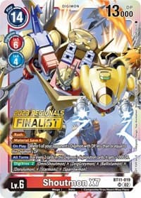 Shoutmon X7 (2023 Regionals Finalist) - Dimensional Phase - Digimon Card Game card