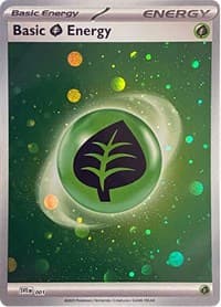 Basic Grass Energy (Cosmos Holo) - SVE: Scarlet & Violet Energies - Pokemon card