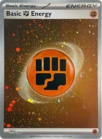 Basic Fighting Energy (Cosmos Holo) - SVE: Scarlet & Violet Energies - Pokemon card