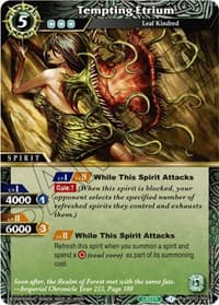Tempting Etrium - Aquatic Invaders - Battle Spirits Saga card