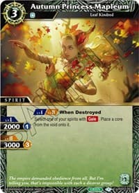 Autumn Princess Mapleum - Aquatic Invaders - Battle Spirits Saga card