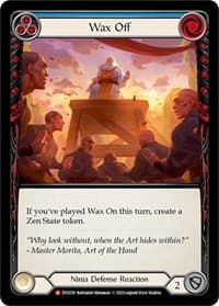 Wax Off - Bright Lights - Flesh and Blood TCG card