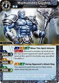 Warhammer Gordon - Aquatic Invaders - Battle Spirits Saga card