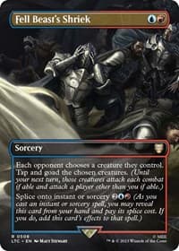 Fell Beast's Shriek (Borderless) - Commander: The Lord of the Rings: Tales of Middle-earth - Magic: The Gathering card