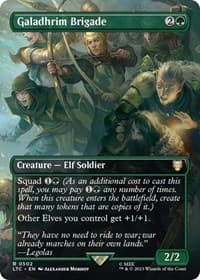 Galadhrim Brigade (Borderless) - Commander: The Lord of the Rings: Tales of Middle-earth - Magic: The Gathering card