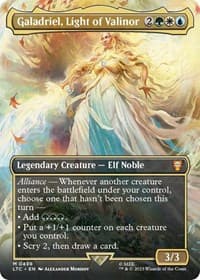 Galadriel, Light of Valinor (Borderless) - Commander: The Lord of the Rings: Tales of Middle-earth - Magic: The Gathering card