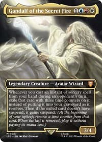 Gandalf of the Secret Fire (Borderless) - Commander: The Lord of the Rings: Tales of Middle-earth - Magic: The Gathering card