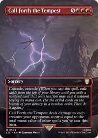 Call Forth the Tempest (Borderless) - Commander: The Lord of the Rings: Tales of Middle-earth - Magic: The Gathering card