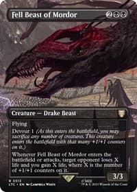 Fell Beast of Mordor (Borderless) - Commander: The Lord of the Rings: Tales of Middle-earth - Magic: The Gathering card
