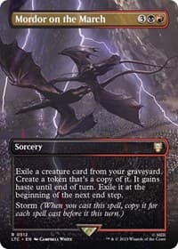 Mordor on the March (Borderless) - Commander: The Lord of the Rings: Tales of Middle-earth - Magic: The Gathering card