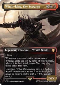 Witch-king, Sky Scourge (Borderless) - Commander: The Lord of the Rings: Tales of Middle-earth - Magic: The Gathering card