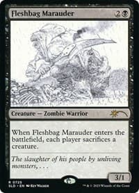 Fleshbag Marauder (00725) (Sketch Showcase) - Secret Lair Drop Series - Magic: The Gathering card