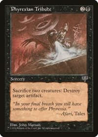Phyrexian Tribute - Mirage - Magic: The Gathering card