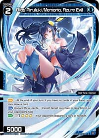 Allos Piruluk//Memoria, Azure Evil - Prismatic Diva - WIXOSS card