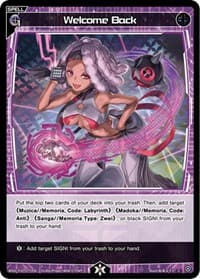 Welcome Back - Prismatic Diva - WIXOSS card
