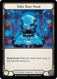 Teklo Base Head - Bright Lights - Flesh and Blood TCG card