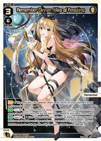 Remember Dinner, Miko of Feasting (LR) - Prismatic Diva - WIXOSS card