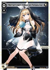 Remember, Miko of Feasting (Parallel Foil) - Prismatic Diva - WIXOSS card