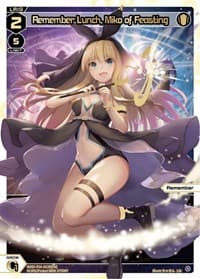 Remember Lunch, Miko of Feasting (LR) - Prismatic Diva - WIXOSS card