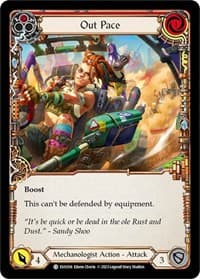 Out Pace (Red) - Bright Lights - Flesh and Blood TCG card
