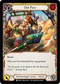 Out Pace (Yellow) - Bright Lights - Flesh and Blood TCG card