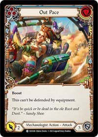 Out Pace (Blue) - Bright Lights - Flesh and Blood TCG card