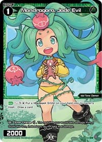 Mandragora, Jade Evil (Parallel Foil) - Prismatic Diva - WIXOSS card