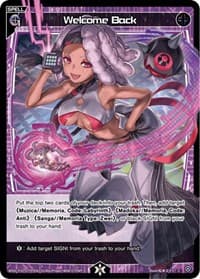 Welcome Back (Parallel Foil) - Prismatic Diva - WIXOSS card