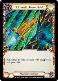 Teklonetic Force Field (Yellow) - Bright Lights - Flesh and Blood TCG card