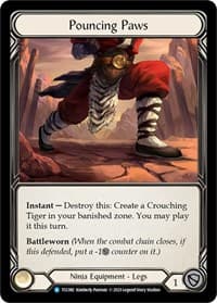 Pouncing Paws - Round the Table: TCCxLSS - Flesh and Blood TCG card