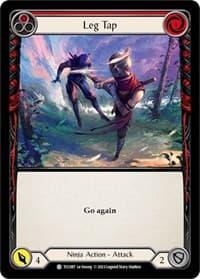 Leg Tap (Red) - Round the Table: TCCxLSS - Flesh and Blood TCG card