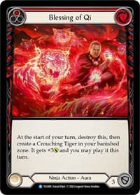 Blessing of Qi (Red) - Round the Table: TCCxLSS - Flesh and Blood TCG card