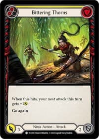 Bittering Thorns (Yellow) - Round the Table: TCCxLSS - Flesh and Blood TCG card