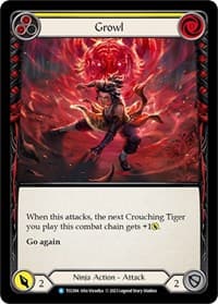 Growl (Yellow) - Round the Table: TCCxLSS - Flesh and Blood TCG card
