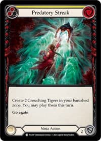 Predatory Streak (Yellow) - Round the Table: TCCxLSS - Flesh and Blood TCG card