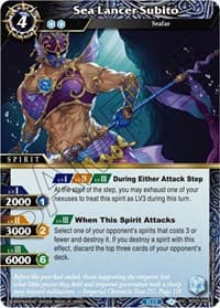 Sea Lancer Subito - Aquatic Invaders - Battle Spirits Saga card