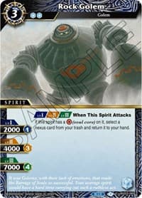 Rock Golem - Aquatic Invaders - Battle Spirits Saga card
