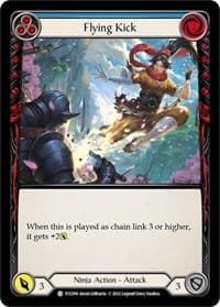 Flying Kick (Blue) - Round the Table: TCCxLSS - Flesh and Blood TCG card