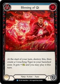 Blessing of Qi (Blue) - Round the Table: TCCxLSS - Flesh and Blood TCG card