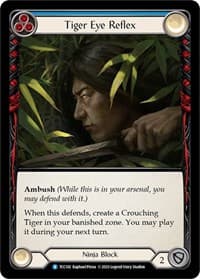 Tiger Eye Reflex (Blue) - Round the Table: TCCxLSS - Flesh and Blood TCG card