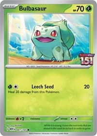 Bulbasaur - 001/165 (Best Buy Exclusive) - Miscellaneous Cards & Products - Pokemon card