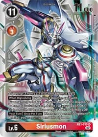 Siriusmon (Resurgence Booster Box Promotion Pack) - Resurgence Booster - Digimon Card Game card