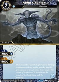 Night Gaunter - Aquatic Invaders - Battle Spirits Saga card