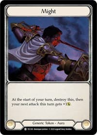 Might (Blue) - Round the Table: TCCxLSS - Flesh and Blood TCG card