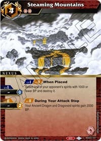 Steaming Mountains - Aquatic Invaders - Battle Spirits Saga card