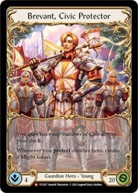 Brevant, Civic Protector - Round the Table: TCCxLSS - Flesh and Blood TCG card