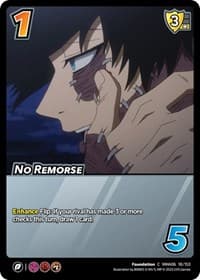 No Remorse - UniVersus: My Hero Academia: Jet Burn - UniVersus card
