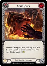 Crash Down (Red) - Round the Table: TCCxLSS - Flesh and Blood TCG card